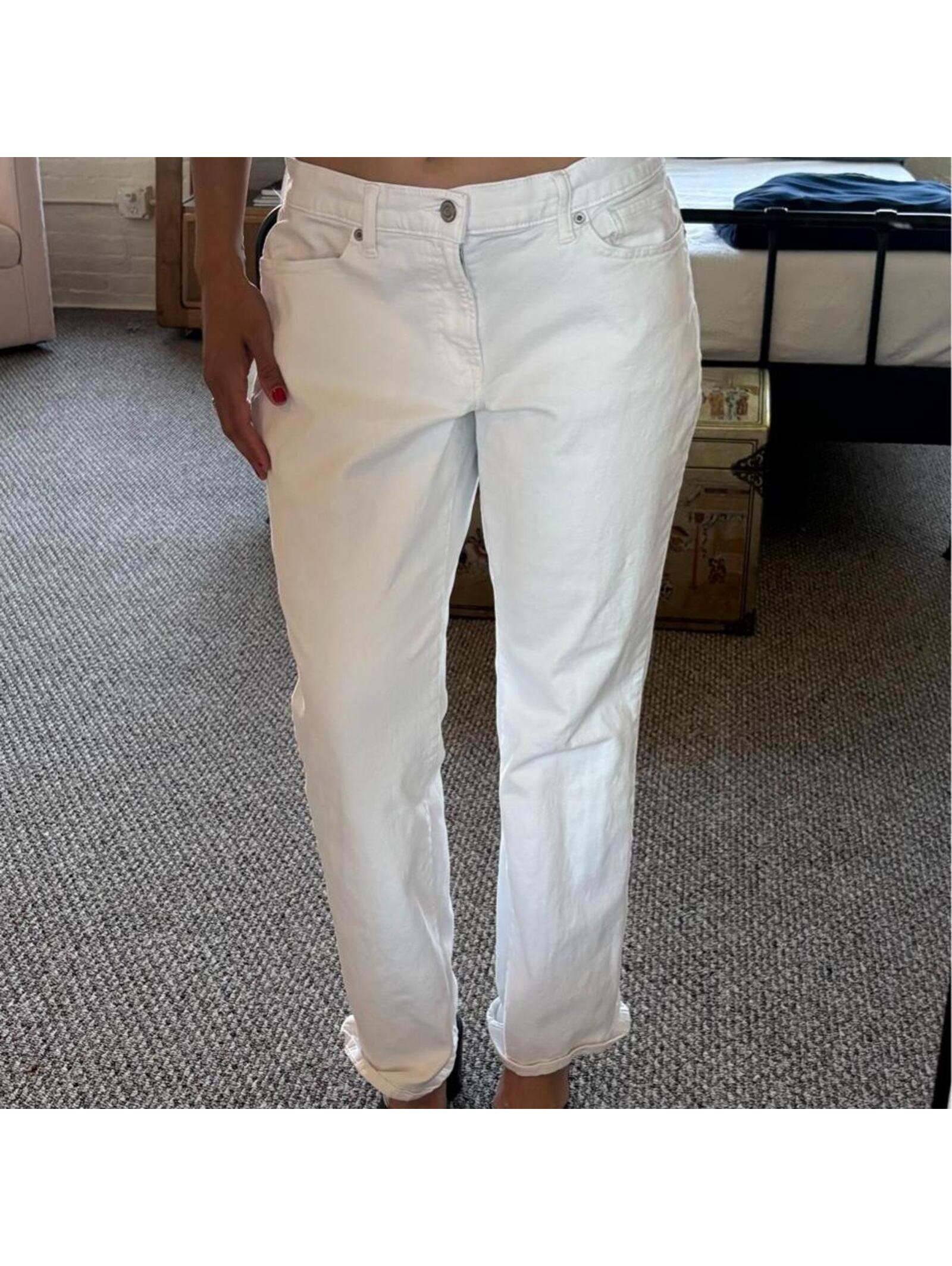 Lucky Brand Los Angeles White Straight Leg Jeans Size 14 Low Rise Y2k Denim